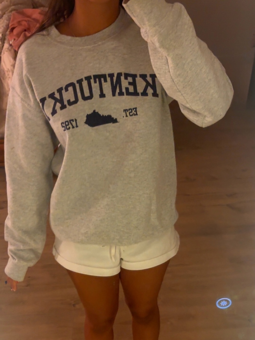 Kentucky Graphic Crewneck Sweatshirt - Light Gray